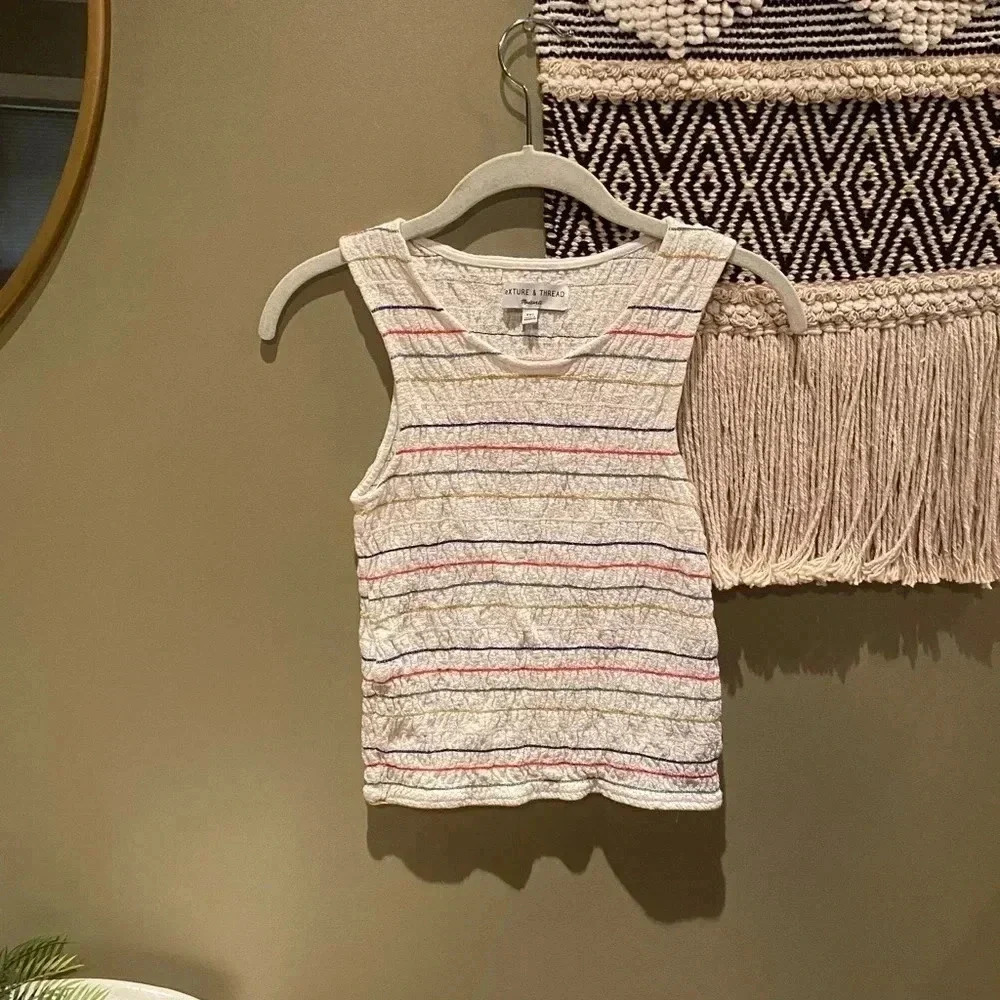 TEXTURE & THREAD MADEWELL RAINBOW CROP XXS